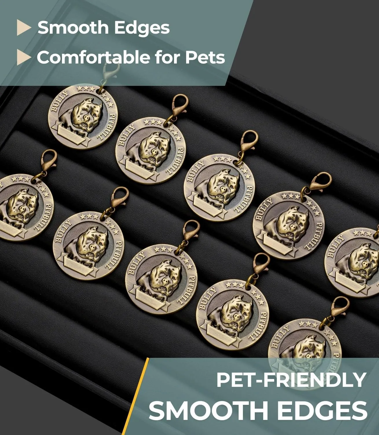 10  3D  ID  placas para Perros ()