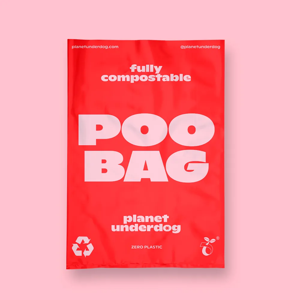 120 Compostable Dog POOP BAGS - Red Box