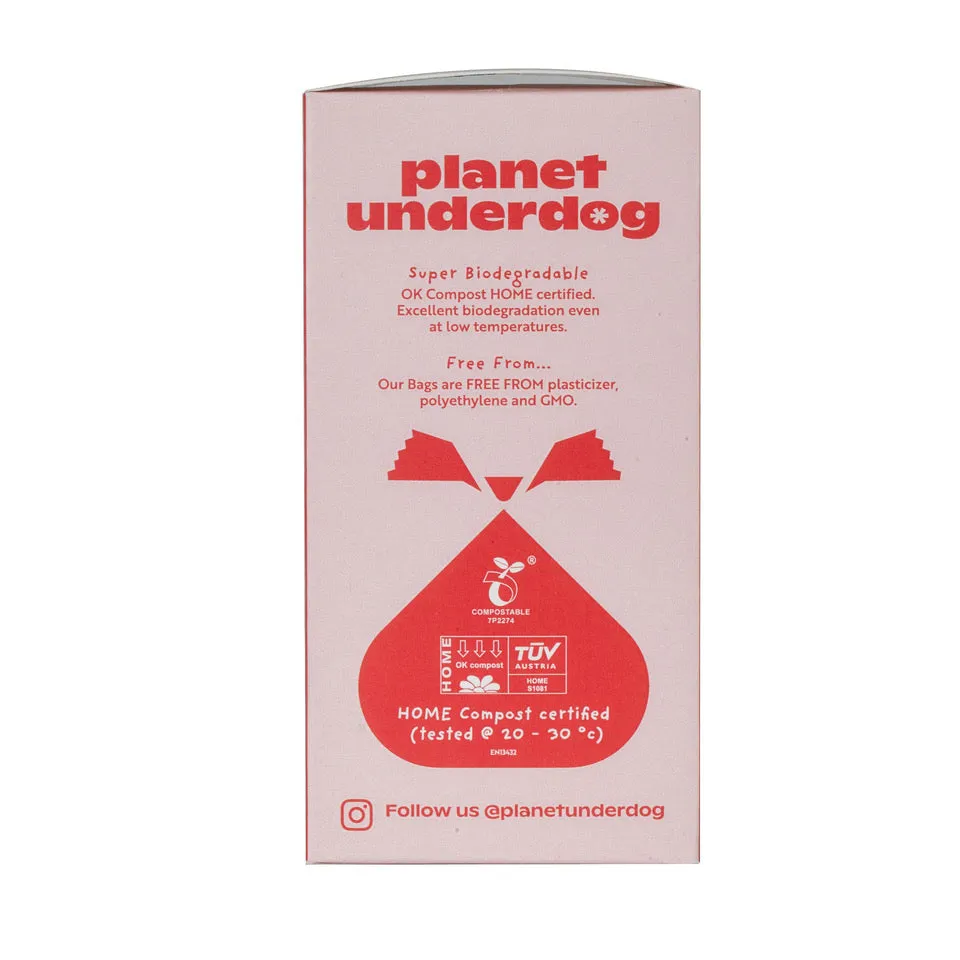 120 Compostable Dog POOP BAGS - Red Box