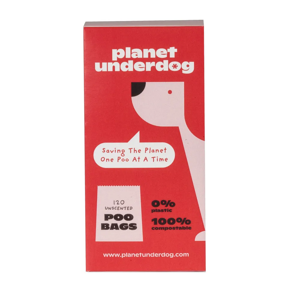 120 Compostable Dog POOP BAGS - Red Box