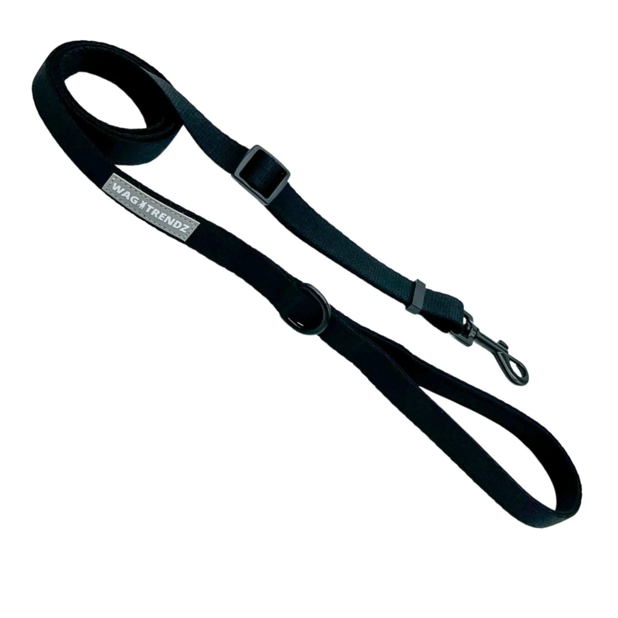 Adjustable Dog Leash | Solid Black