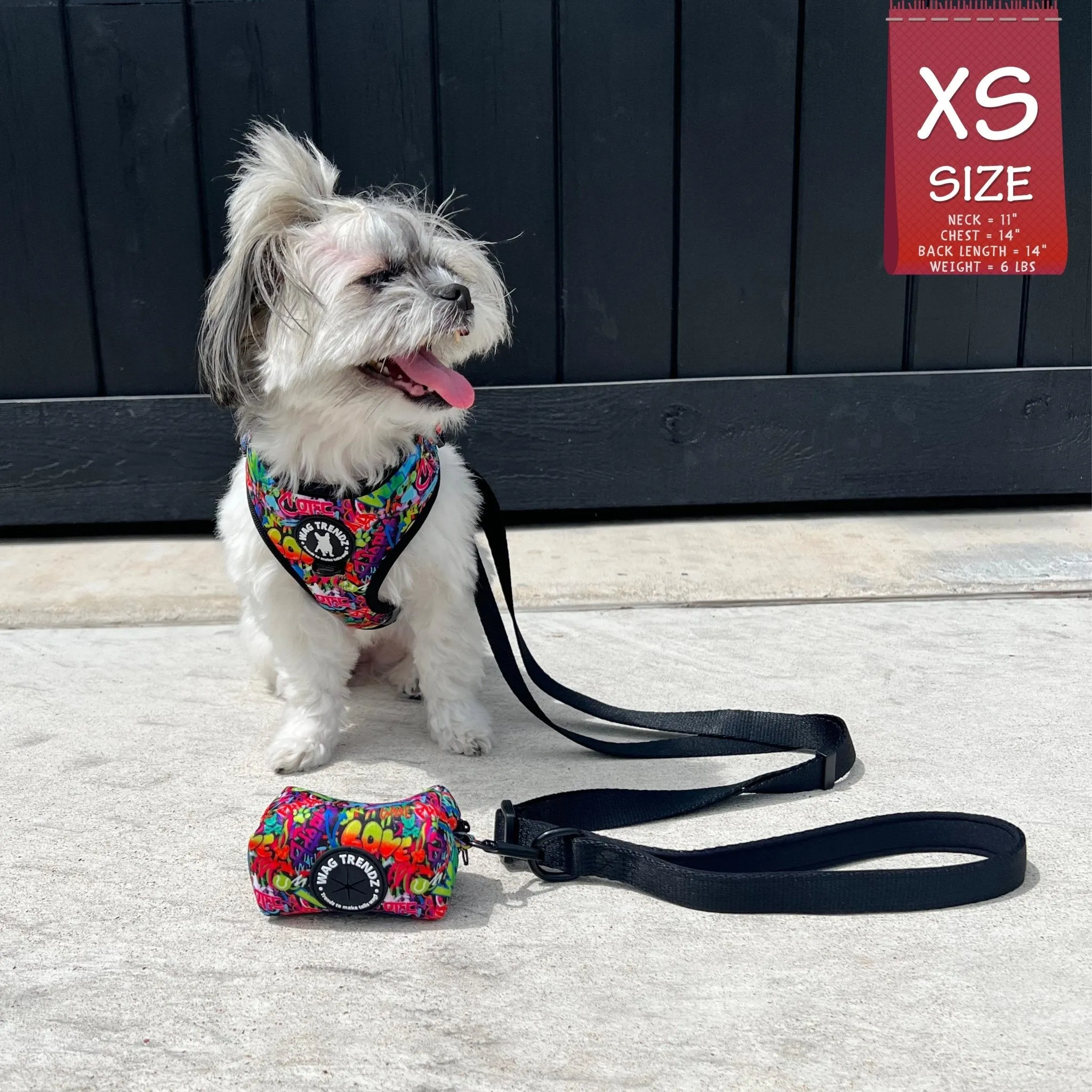 Adjustable Dog Leash | Solid Black