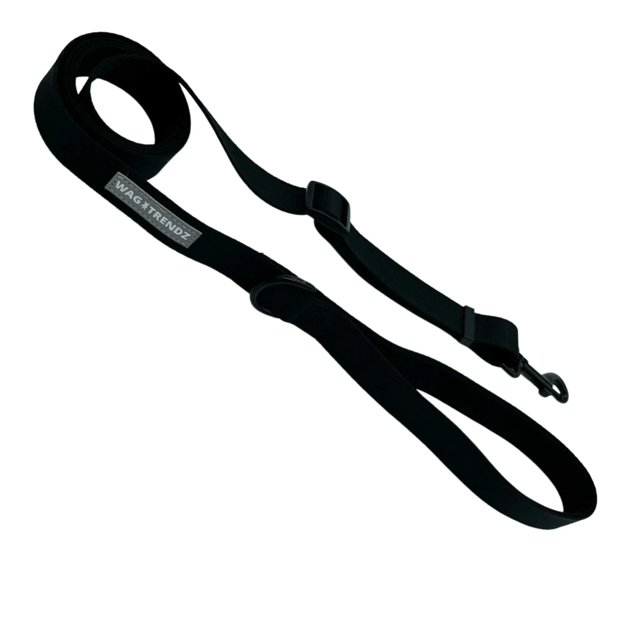 Adjustable Dog Leash | Solid Black