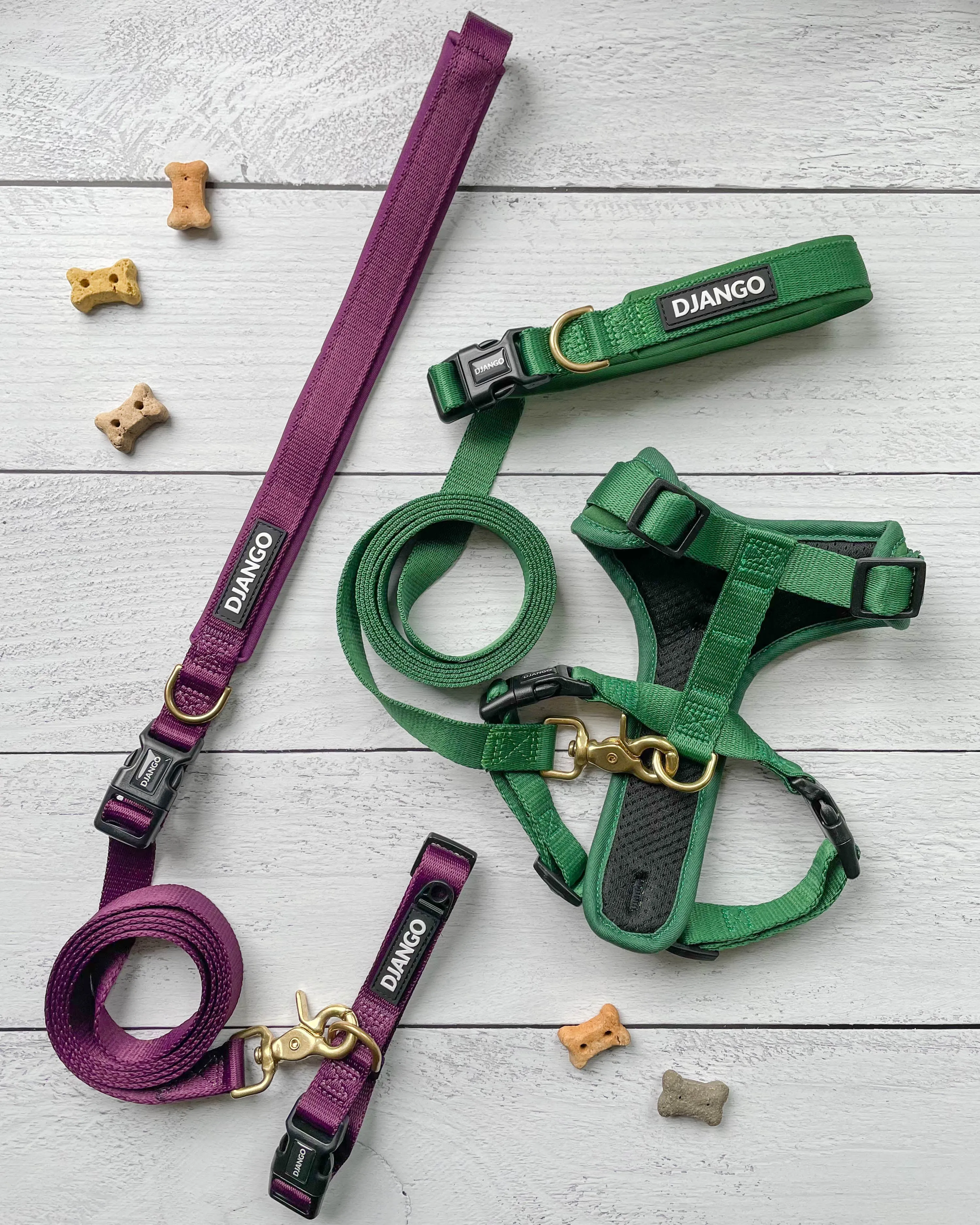 Adjustable Hands-Free Adventure Dog Leash - Forest Green