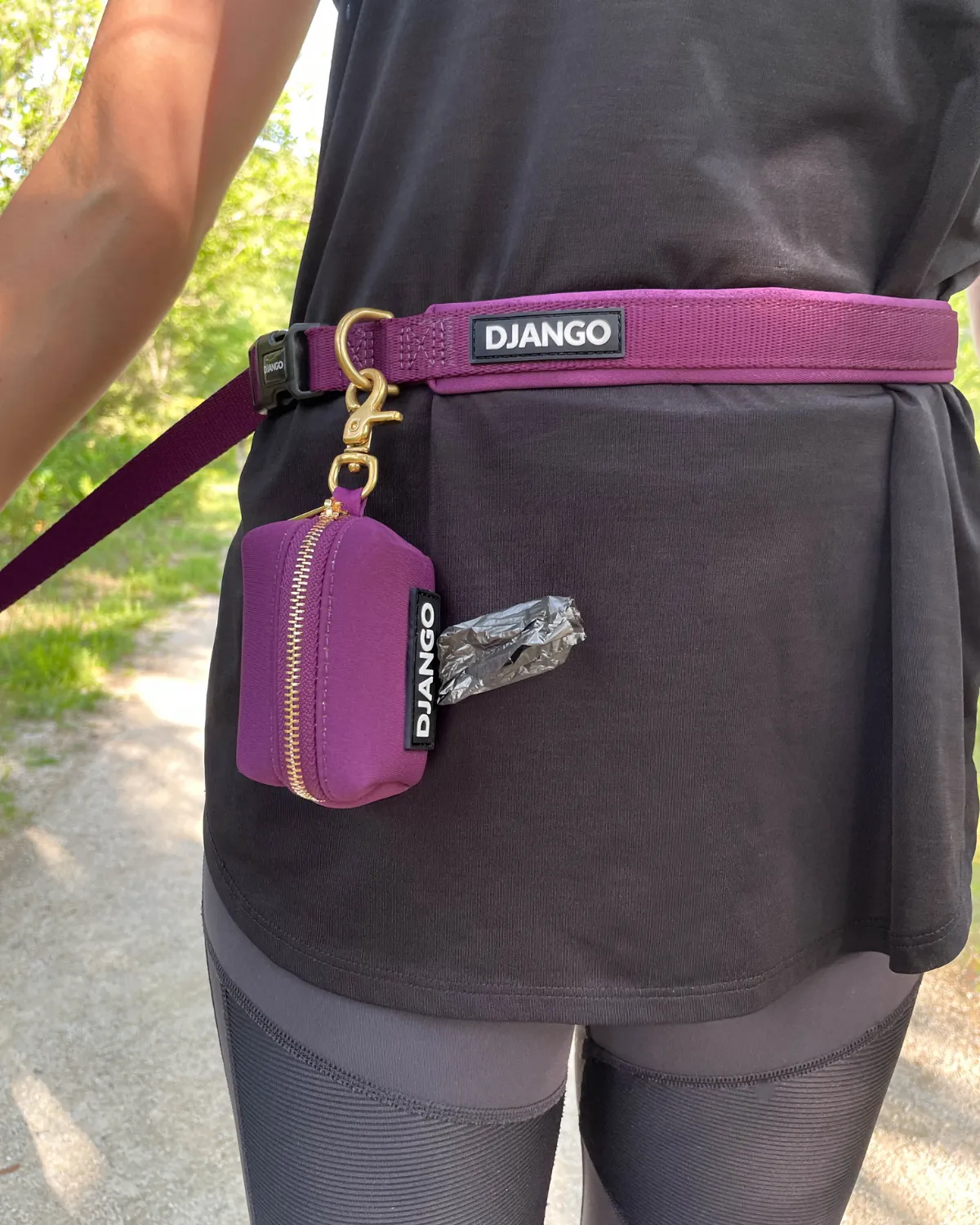 Adjustable Hands-Free Adventure Dog Leash - Forest Green