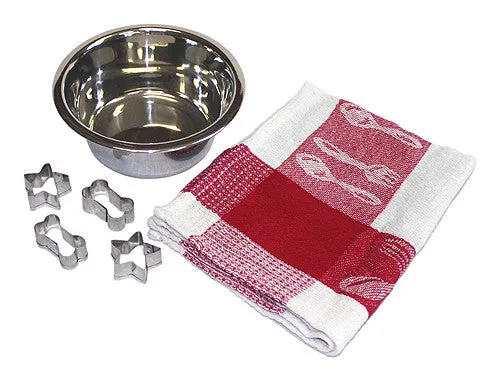 APetProject 1 Quart Pet Bowl & Cookie Cutters Set - 6.5"