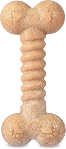 Arm & Hammer for Pets Barkies Classic Bone Compressed Wood Collection, 5 Inch Peanut Butter Flavored Wood Blend Chew Toy| Faux Stick, Splinter-Free, Safer & Durable Alternative to Chewing Sticks