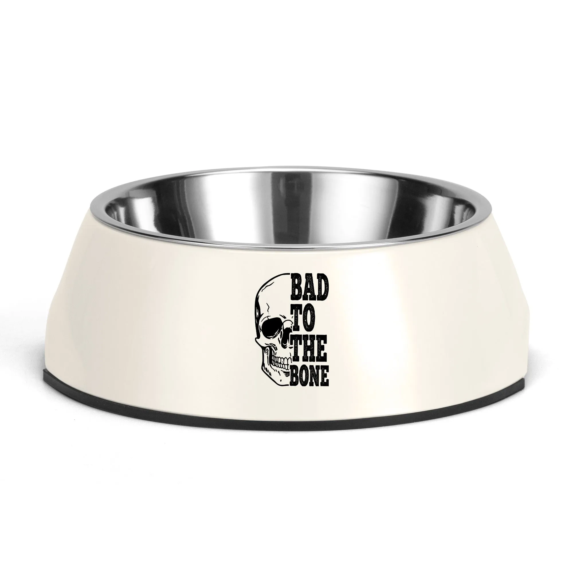 Bad To The Bone Pet Food Bowl