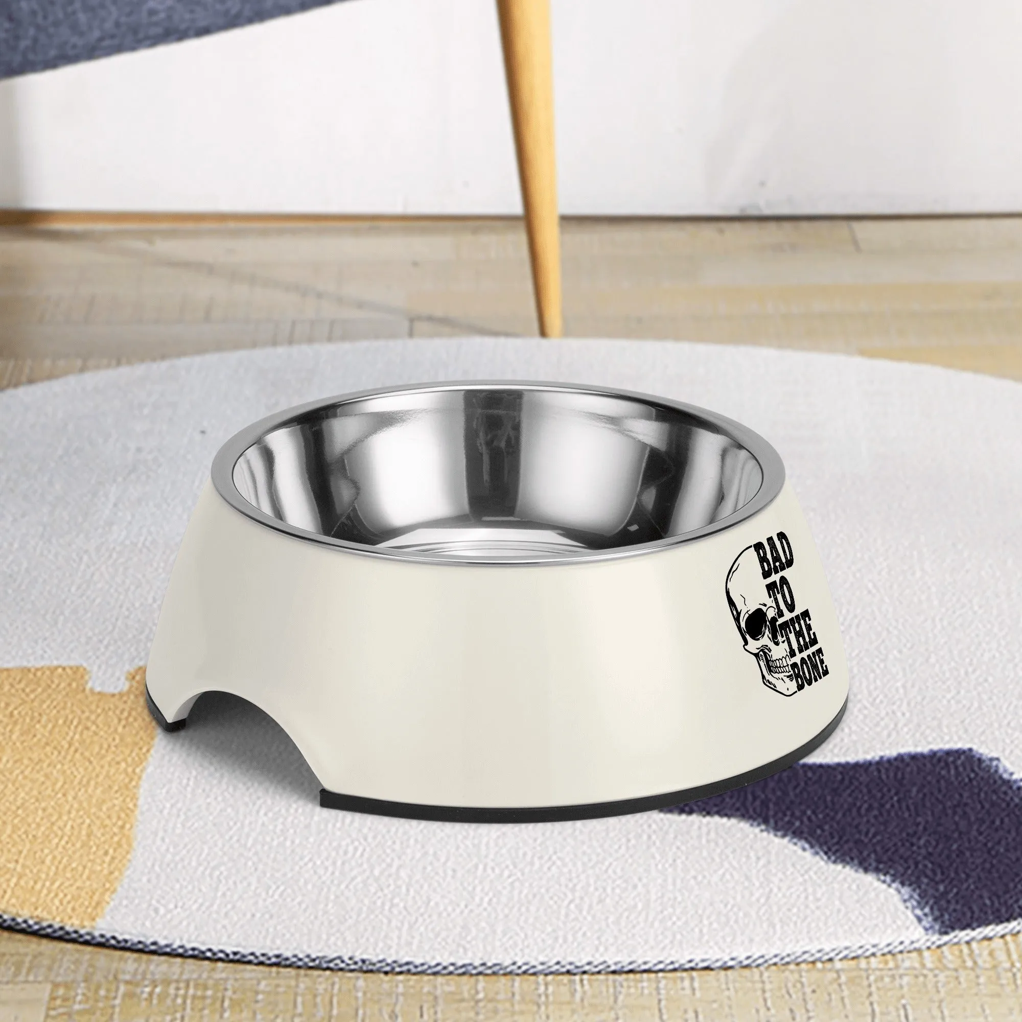 Bad To The Bone Pet Food Bowl
