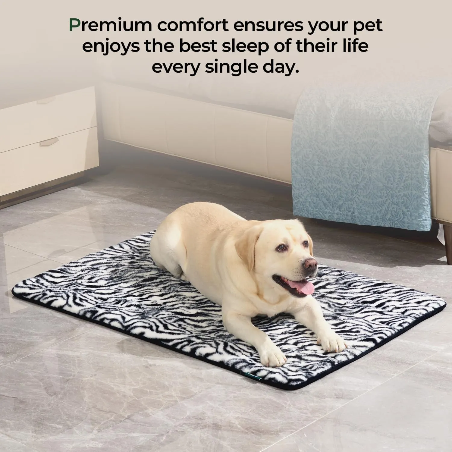 BALANCE Dog Crate Pad, Dog Foam Crate Mat Kennel Pad, Washable Pet Bed Flat Dogs Cage Mat for Large Dogs