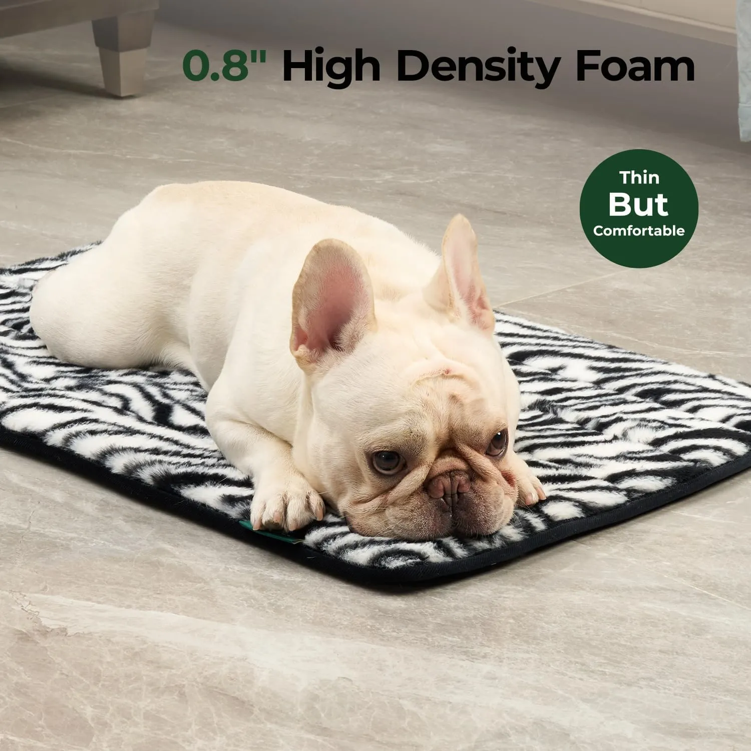 BALANCE Dog Crate Pad, Dog Foam Crate Mat Kennel Pad, Washable Pet Bed Flat Dogs Cage Mat for Large Dogs