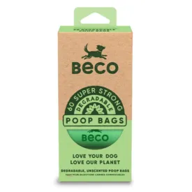 Beco Bags Travel Pack, Biodegradable, 60 Poop Bags