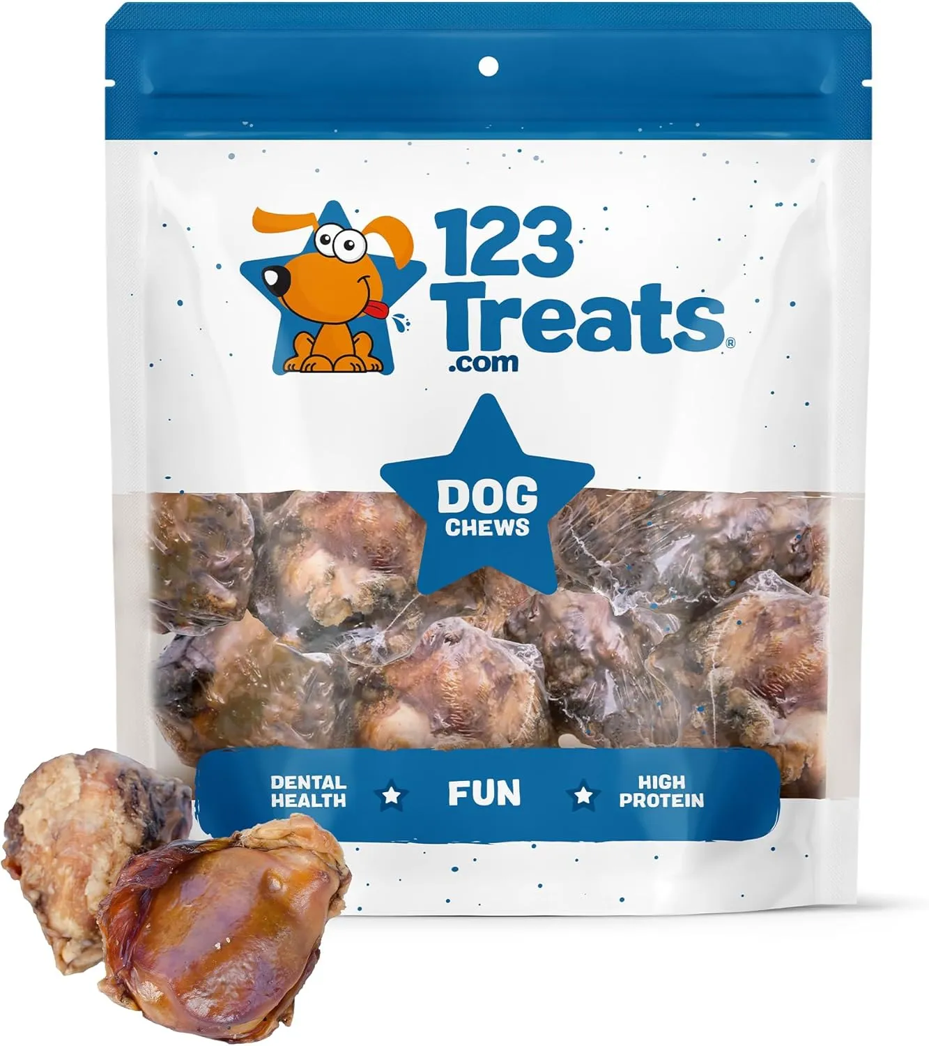 Beef Knee Caps for Dogs  (30 Count) Premium Knee Bone Treats, Protein-Packed Knee Cap Bones, Natural Grass Fed Savory Beef Treat, Easily-Digestible for Dogs