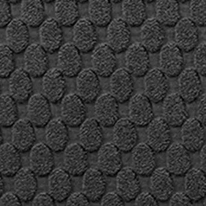 Best Memory Foam Bath Mat Set 24''x17'' Black Door Mat