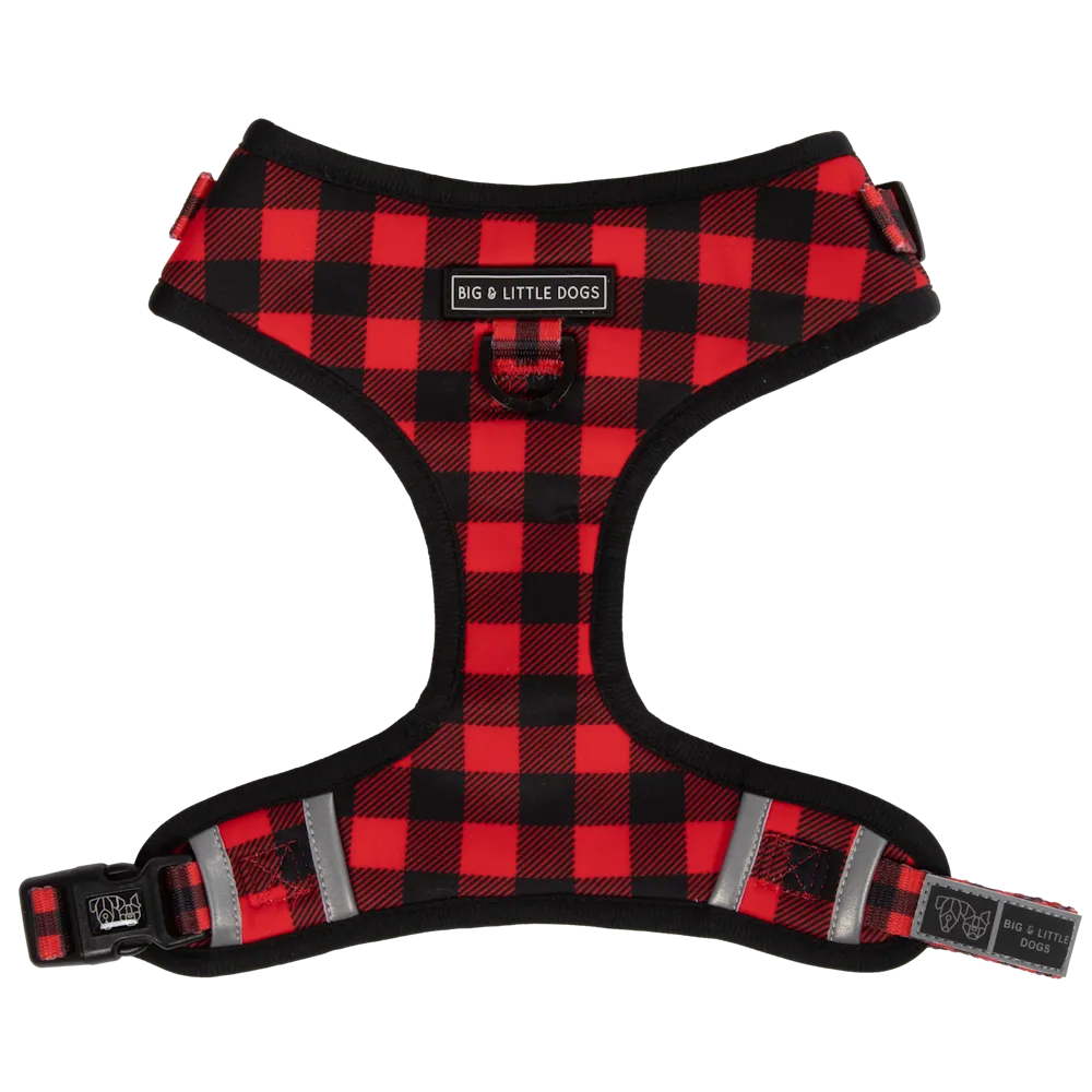 Big & Little Dogs Plaid to the Bone Adjustable Harness