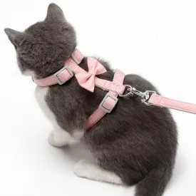 Big Bow Adjustable Cat Harness
