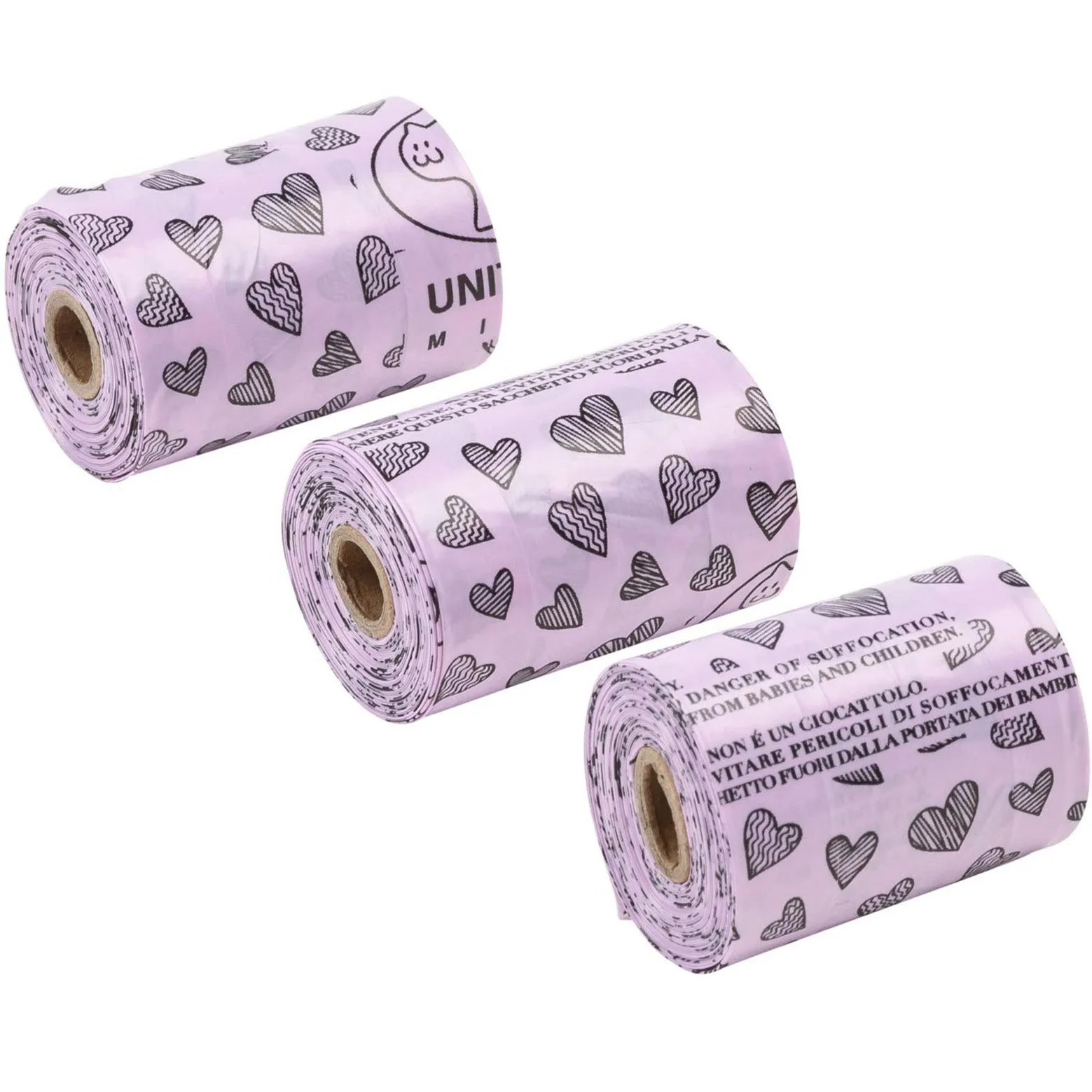Bon Ton Nano Poop Bags (Heart Pink)
