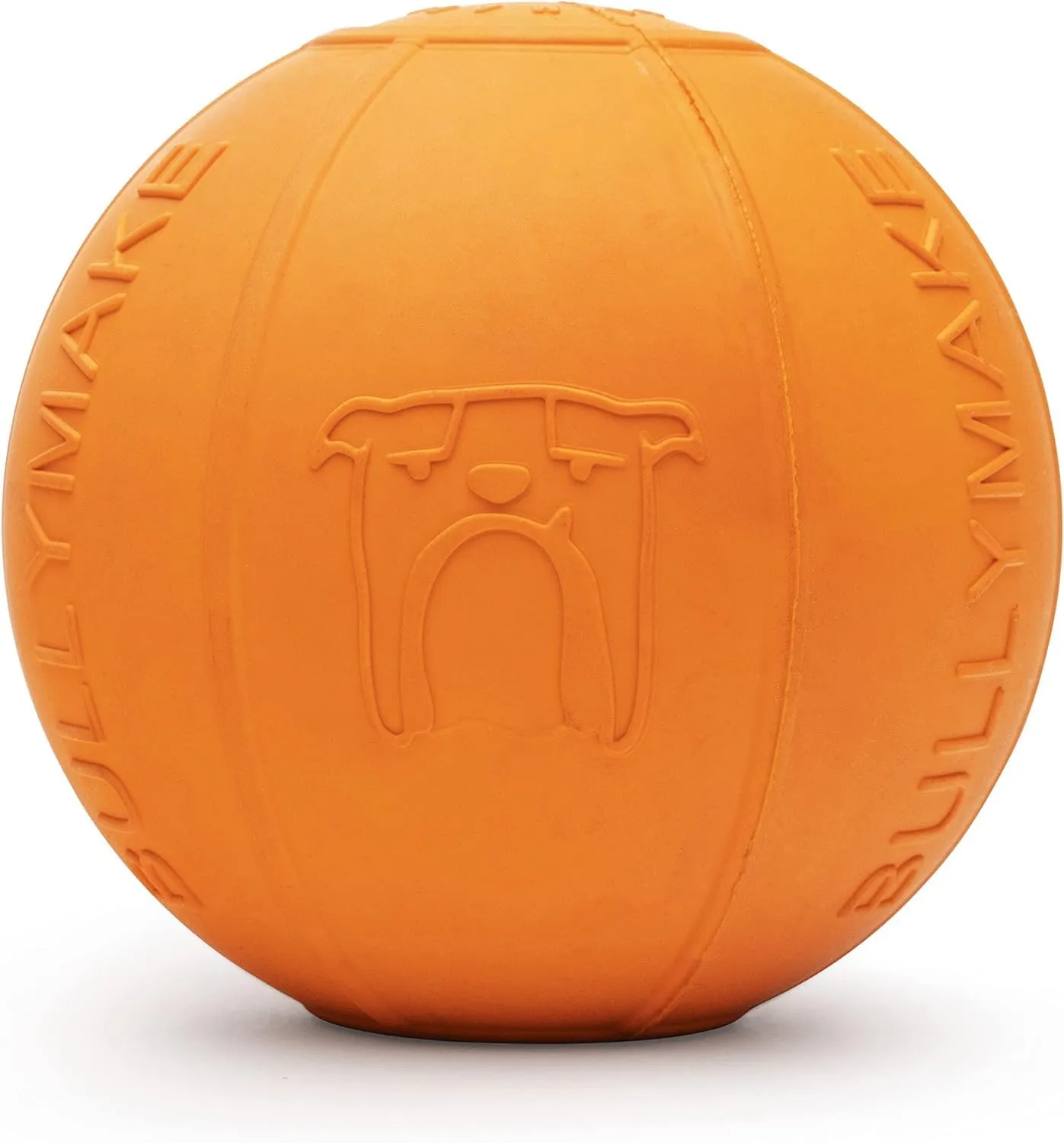 BULLYMAKE  Ballistic Beach Ball Rubber Chew Toy for Dogs  Rubber Toy for Dogs  Made in USA  Treat Stuffing Toy
