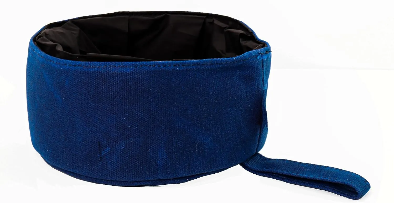 CALDO Collapsible Dog Bowl - Perfect for Food and Water on The Go (Blue)