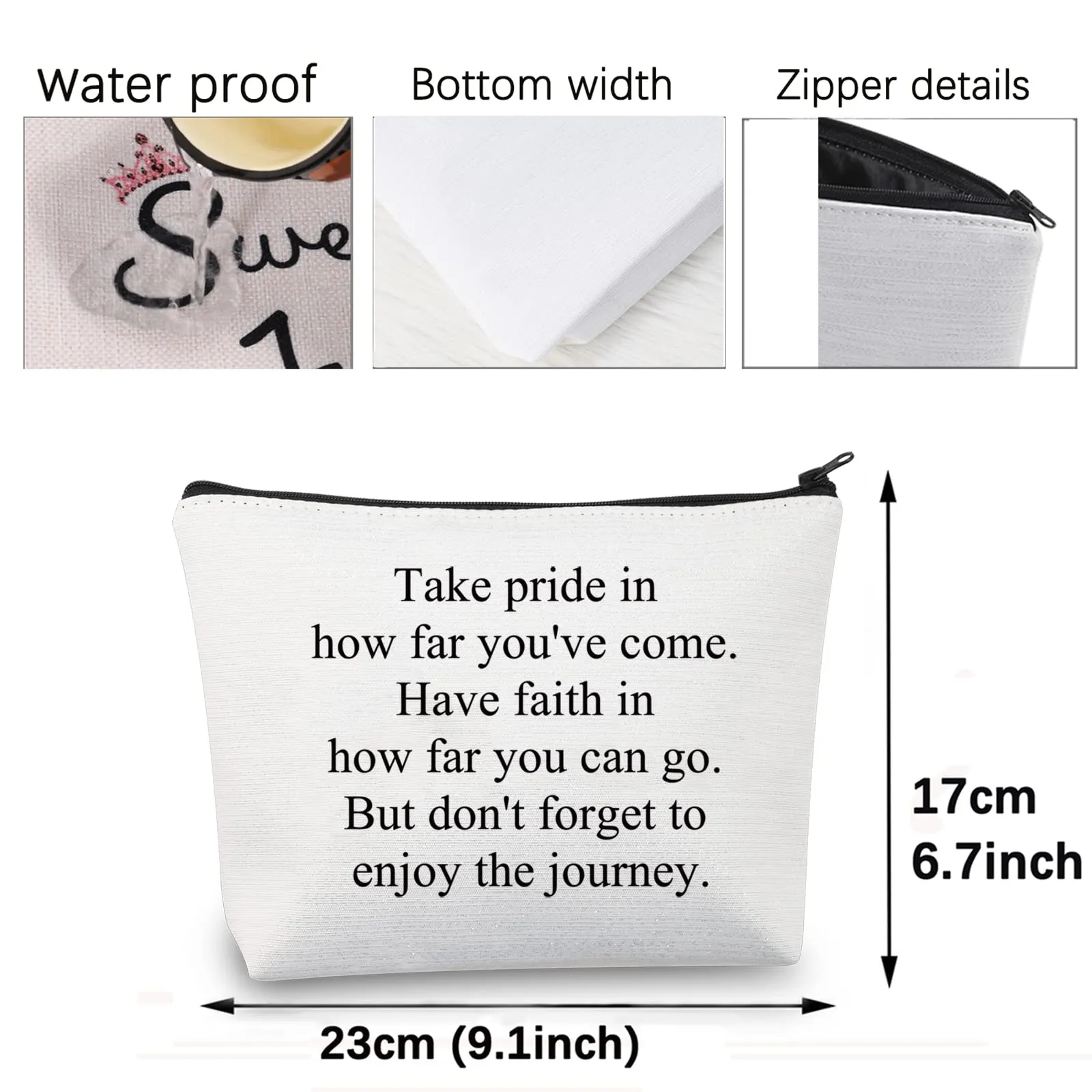 CMNIM Hockey Lover Gifts Hockey Makeup Bag Ice Hockey Gifts Field Hockey Gifts for Hockey Players Fans Hockey Cosmetic Bag (Hockey Makeup Bag)