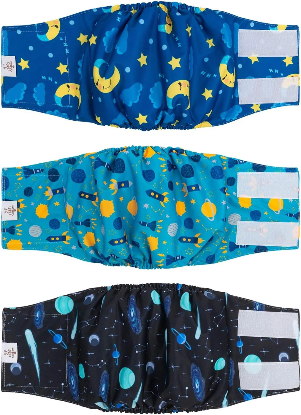 CuteBone Male Dog Diaper Large Reusable for Poop and Pee DM11L