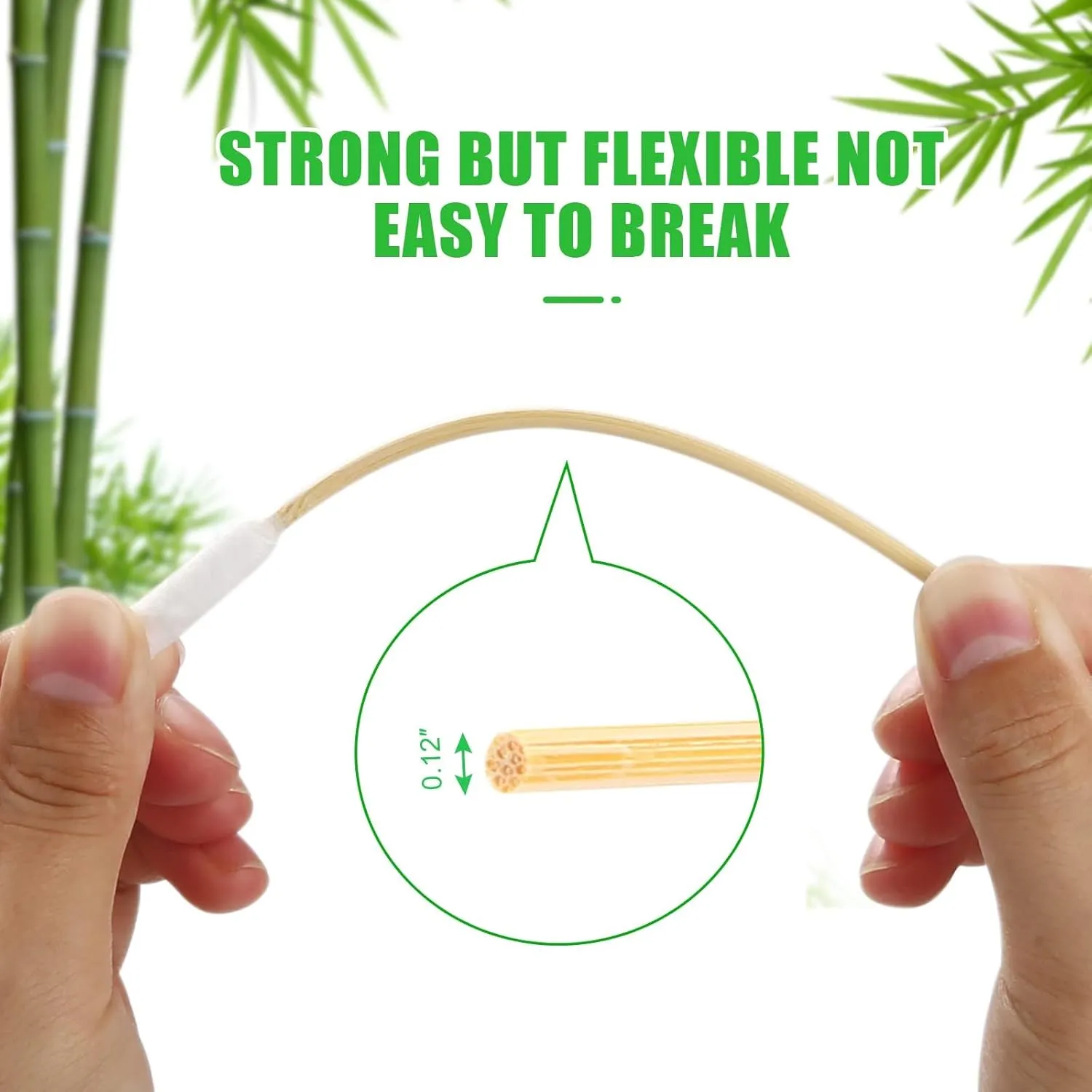 Dog Ear Cleaner Q Tips, 200pcs, 6 Inch Long Cotton Swabs for Dogs - Biodegradable Ear Cleaning Swabs for Pet Ear Infection Treatment and Wax Removal