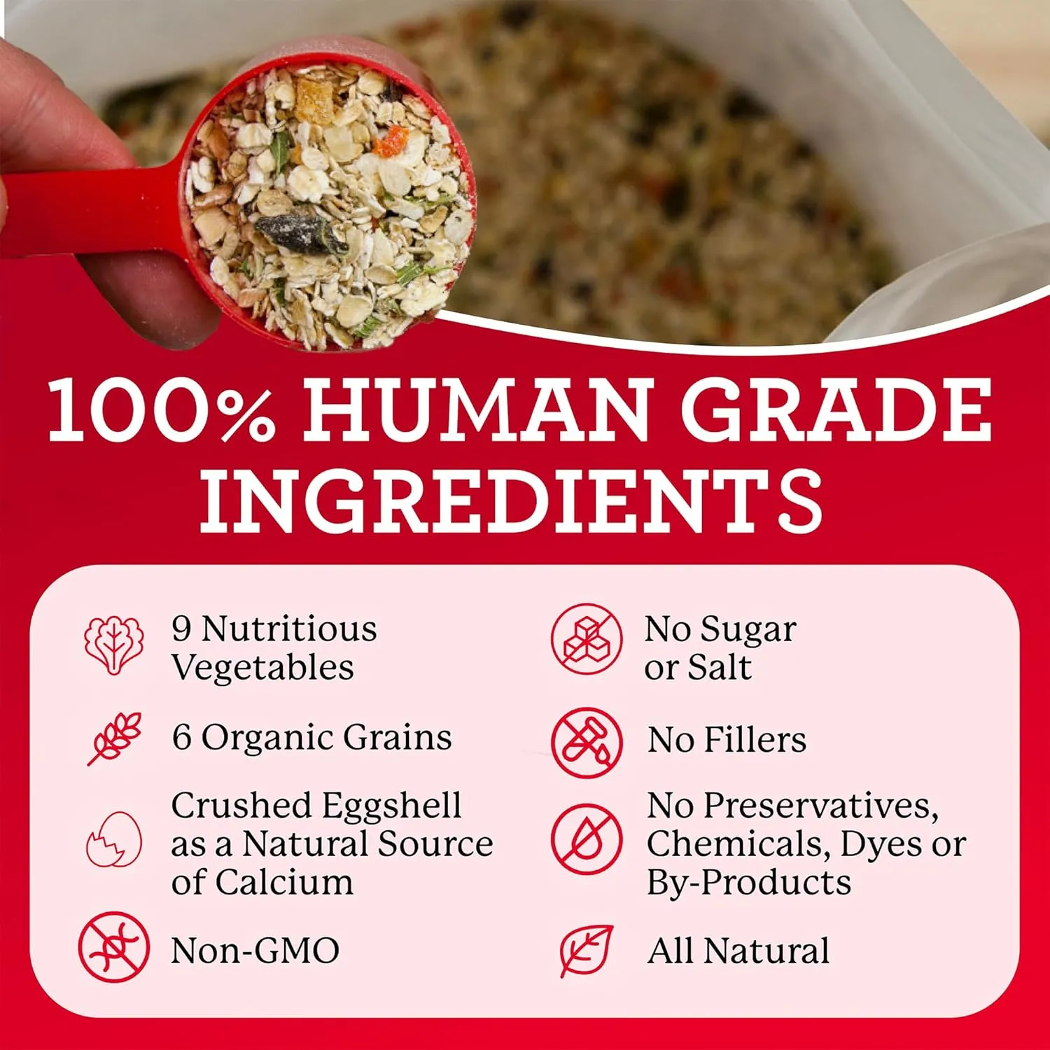 Dr. Harvey's Canine Health Miracle Dog Food, Human Grade Dehydrated Base Mix for Dogs with 9 Vegetables and 6 Organic Whole Grains (10 Pounds)
