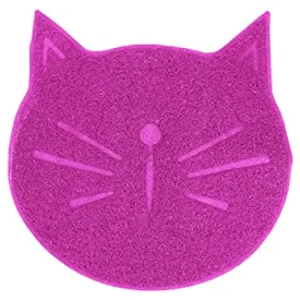 Emily Pets Litter Mat, Non Slip Litter Tracking Mat for Cats (Pink)
