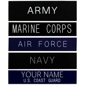 Engraved Plastic Military Name Plates