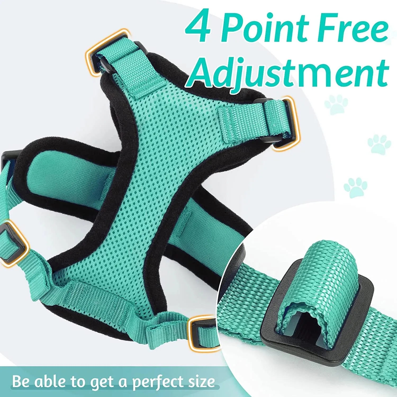 Escape-Proof Cat Harness and Leash – Soft Adjustable Vest for Walking