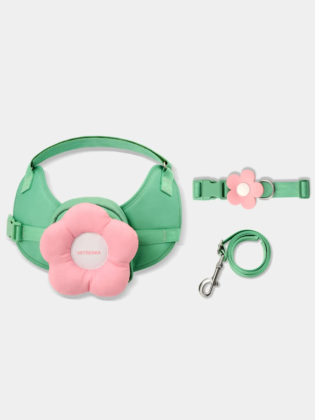 Flora Pet Walk Kit (Harness, Backpack, Leash 3 in 1 & Poop Bag Dispenser)