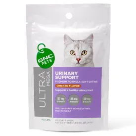GNC Pets Ultra Mega Urinary Support Chicken-Flavour Soft Chews Cat Supplement 45ct