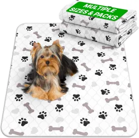 GREEN LIFESTYLE Washable Pee Pads for Dogs - Waterproof Reusable Puppy Pads with Anti-Slip Backing, Pet Training Pad for Puppy Playpen, Crate, Whelping Box, Potty Training (Pack of 2 - 41x41)