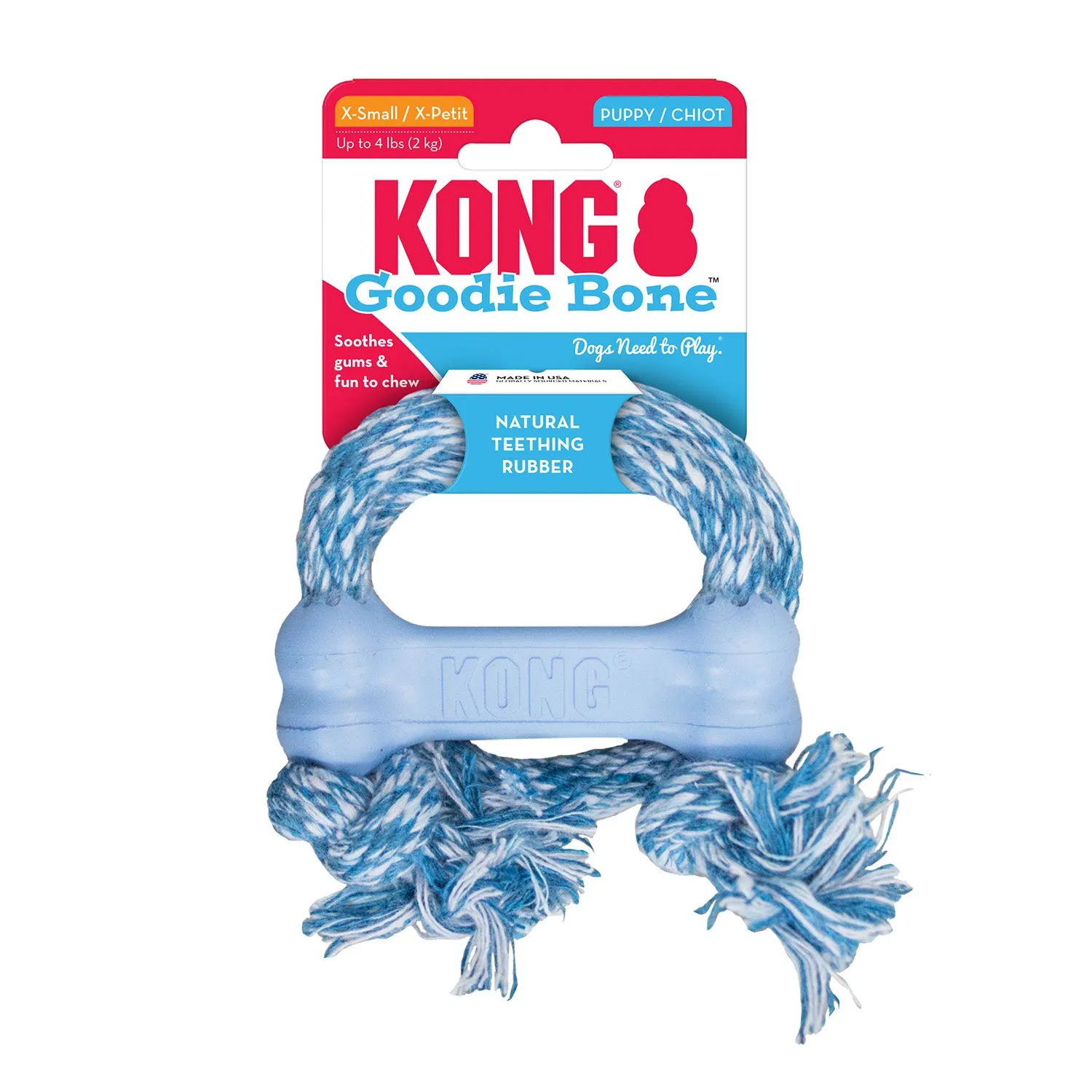 KONG Puppy Goodie Bone with Rope