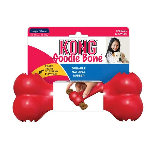 KONG Red Rubber Goodie Bone Large