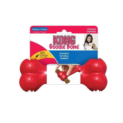 KONG Red Rubber Goodie Bone Medium