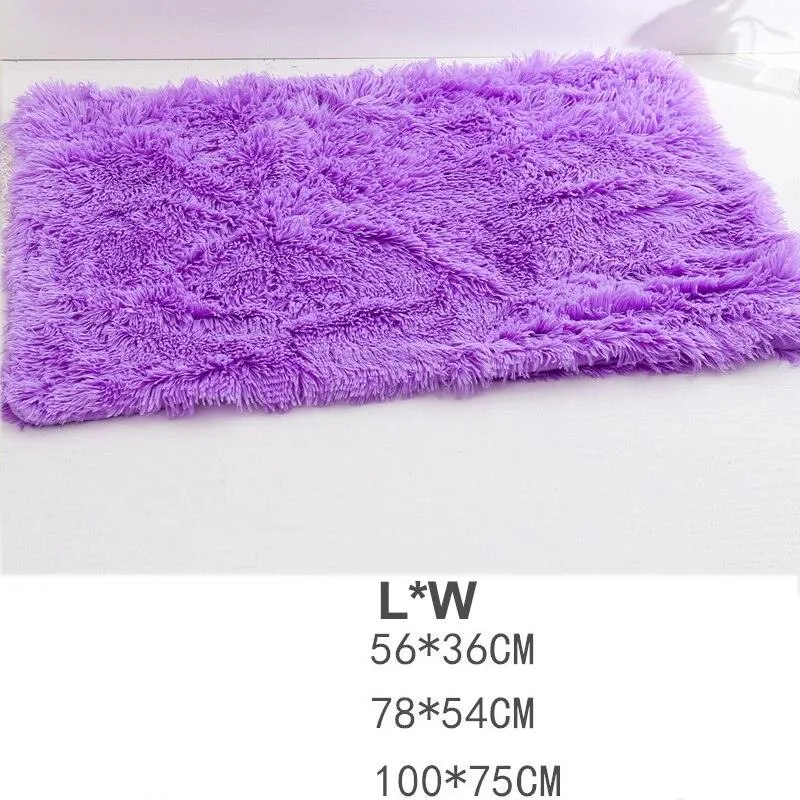Long Plush Pet Mattress with Removable Washable Cover