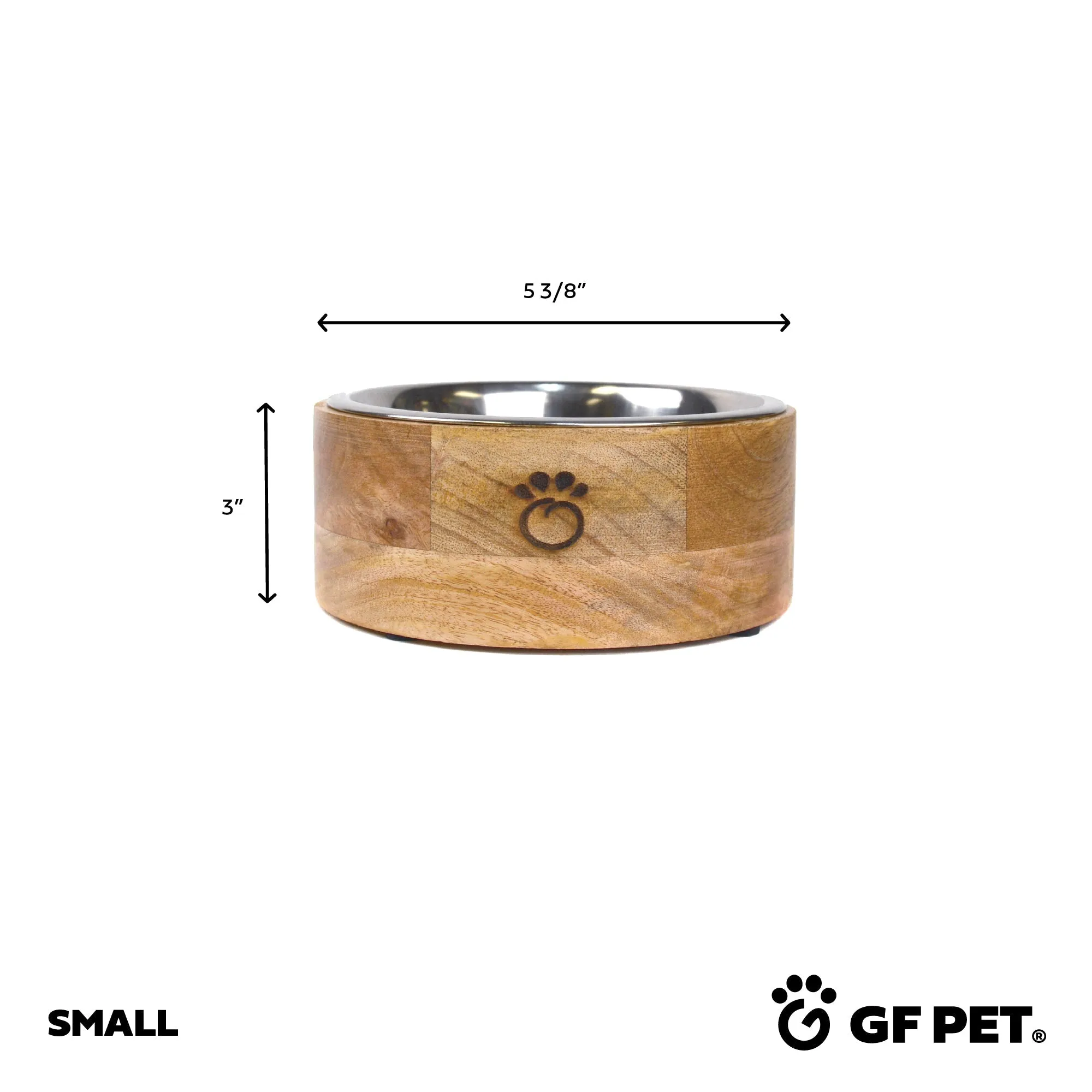 MANGO Wood Pet Bowl