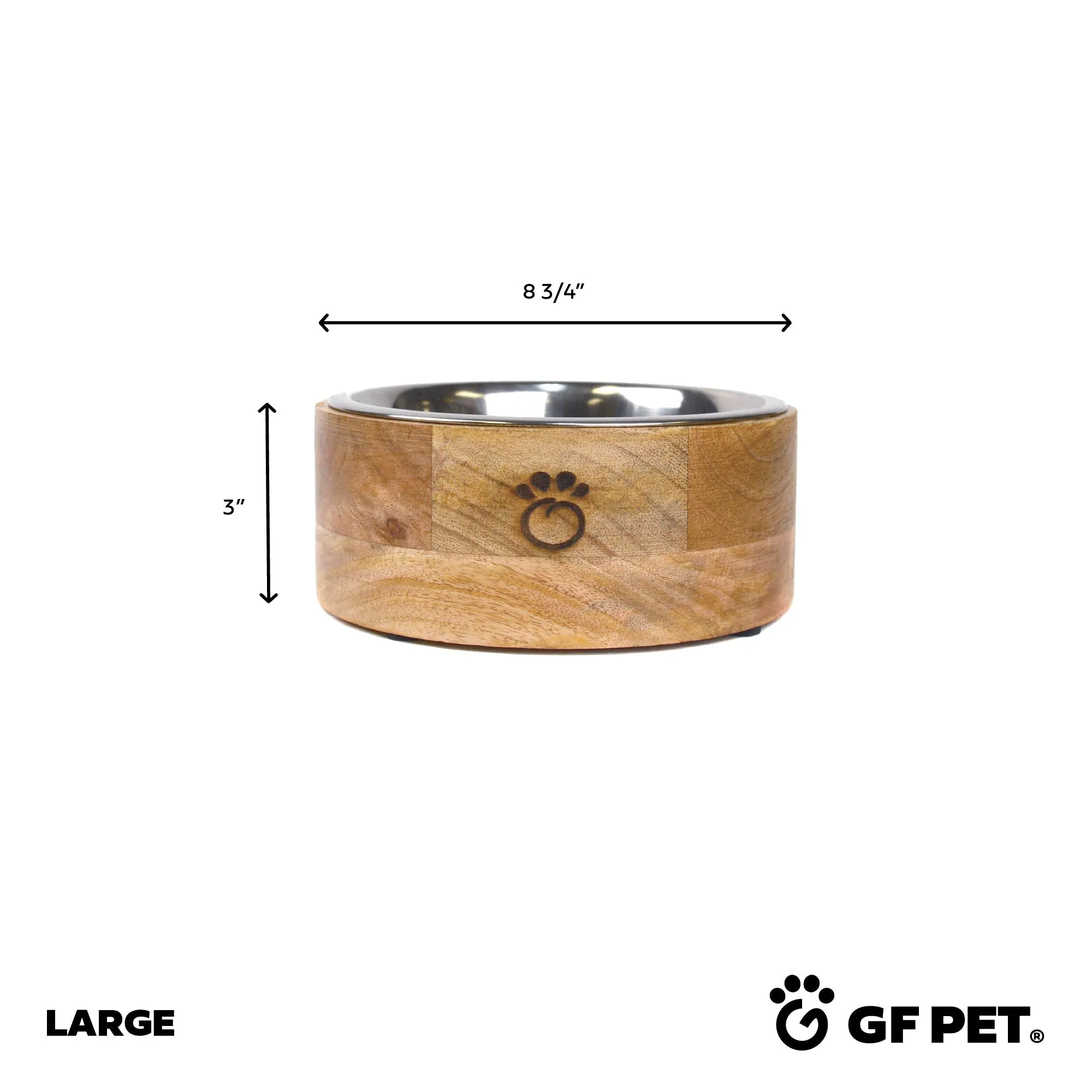 MANGO Wood Pet Bowl