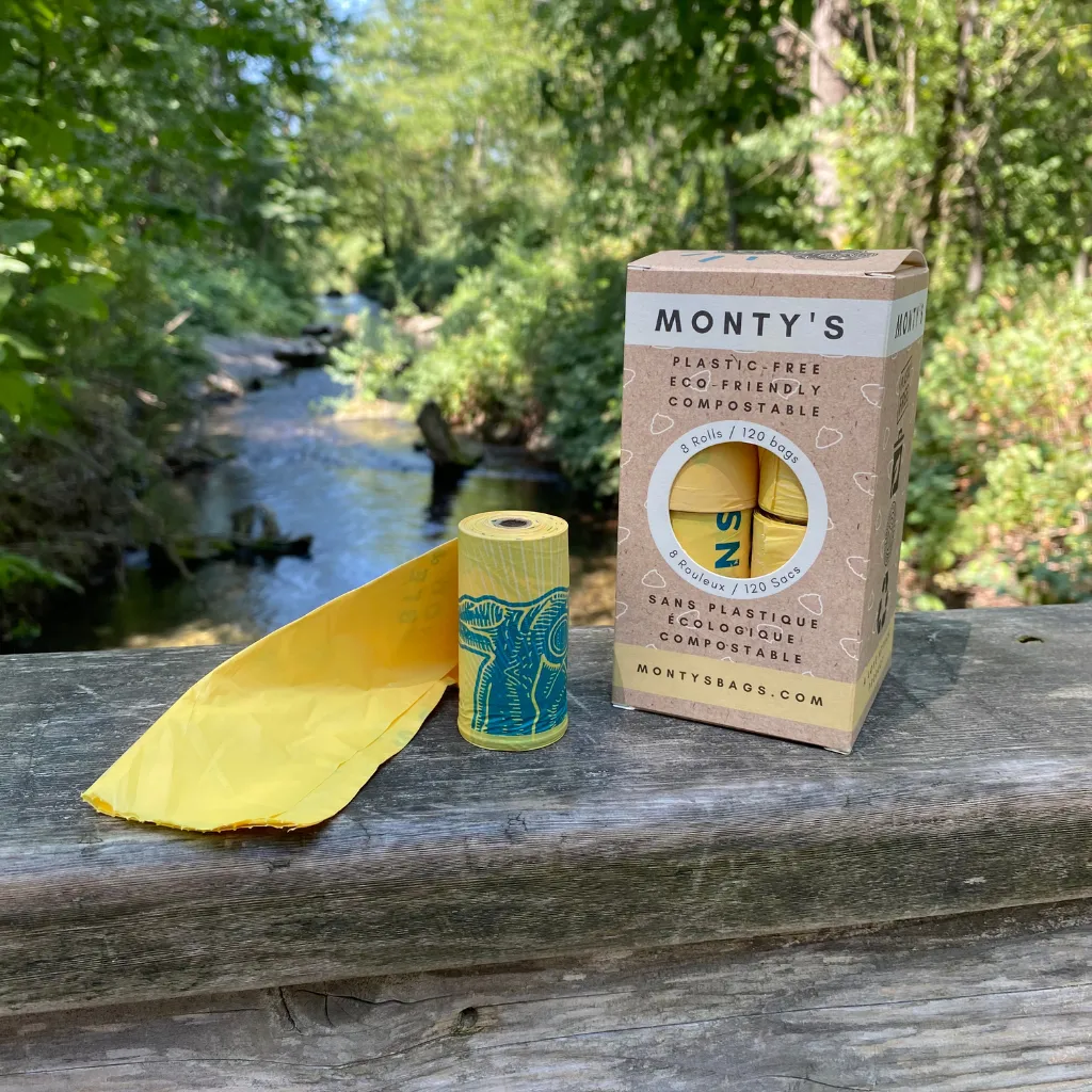 Monty's Compostable Cornstarch Dog Poop Bags