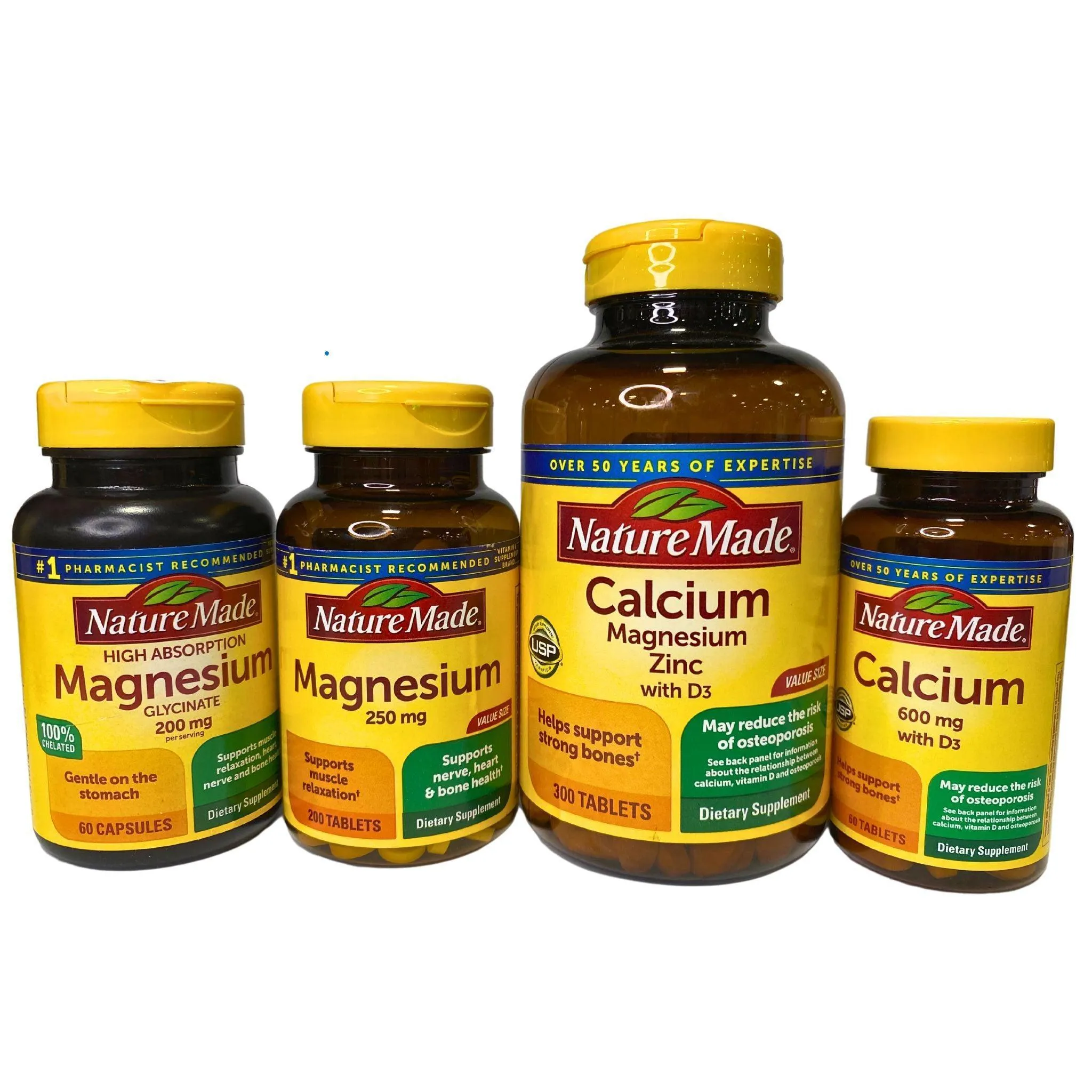 Nature Made Magnesium & Calcium Assorted Mix includes (30 Pcs Lot)
