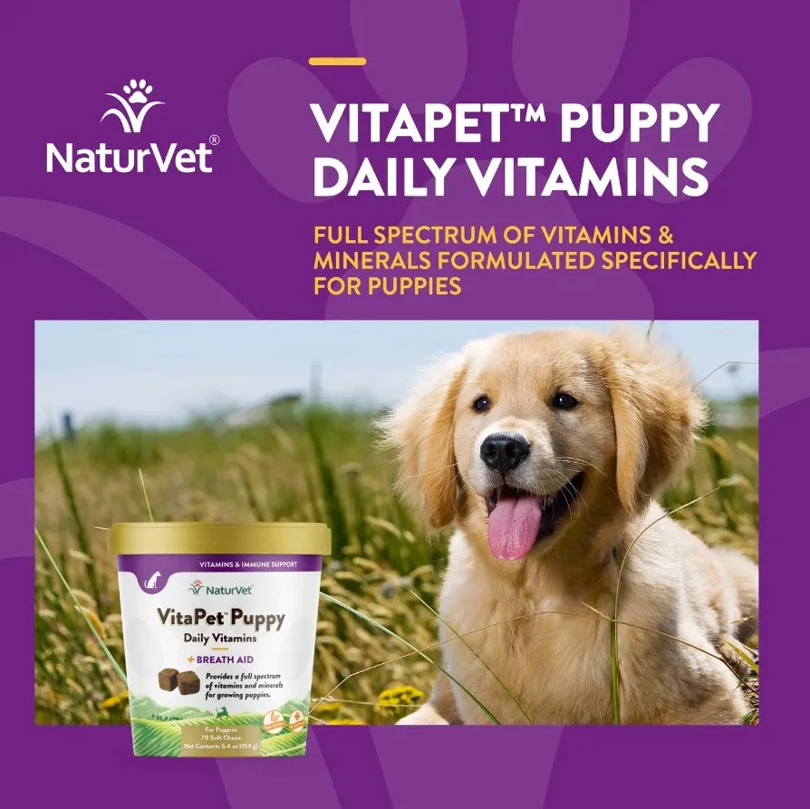 NaturVet VitaPet Puppy Daily Vitamins Soft Chews (70ct)