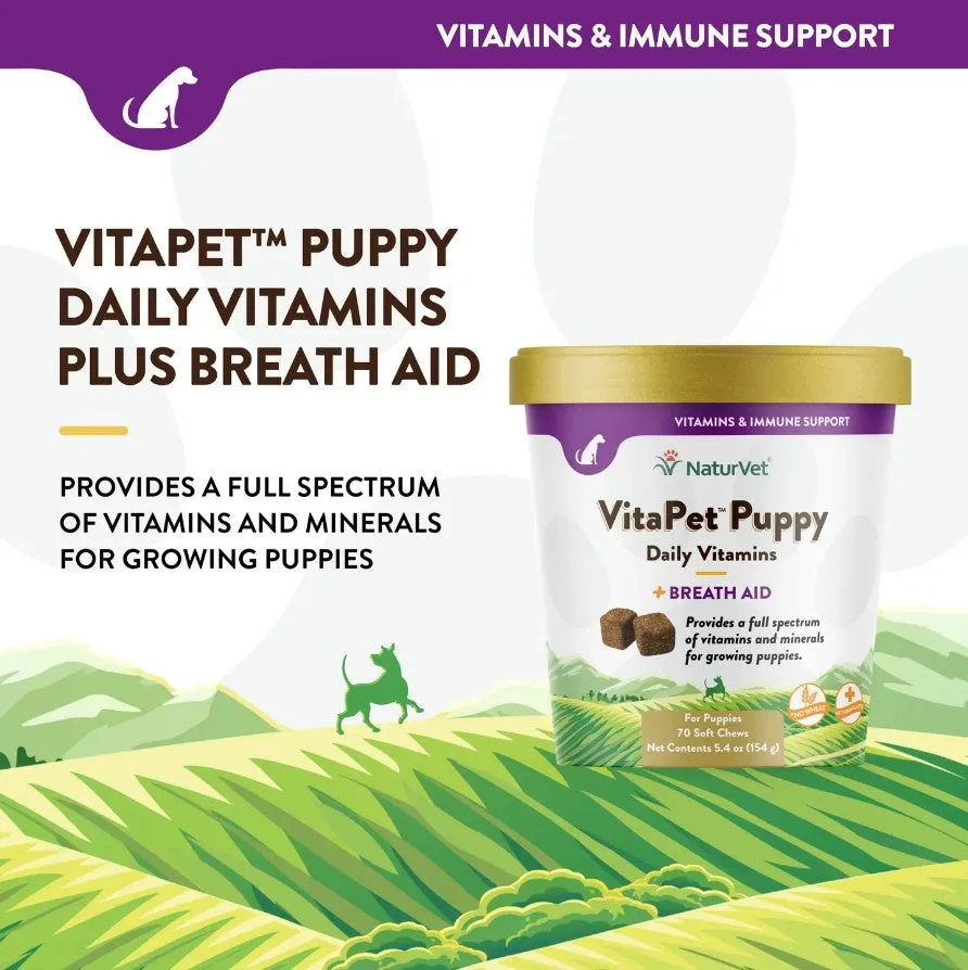 NaturVet VitaPet Puppy Daily Vitamins Soft Chews (70ct)