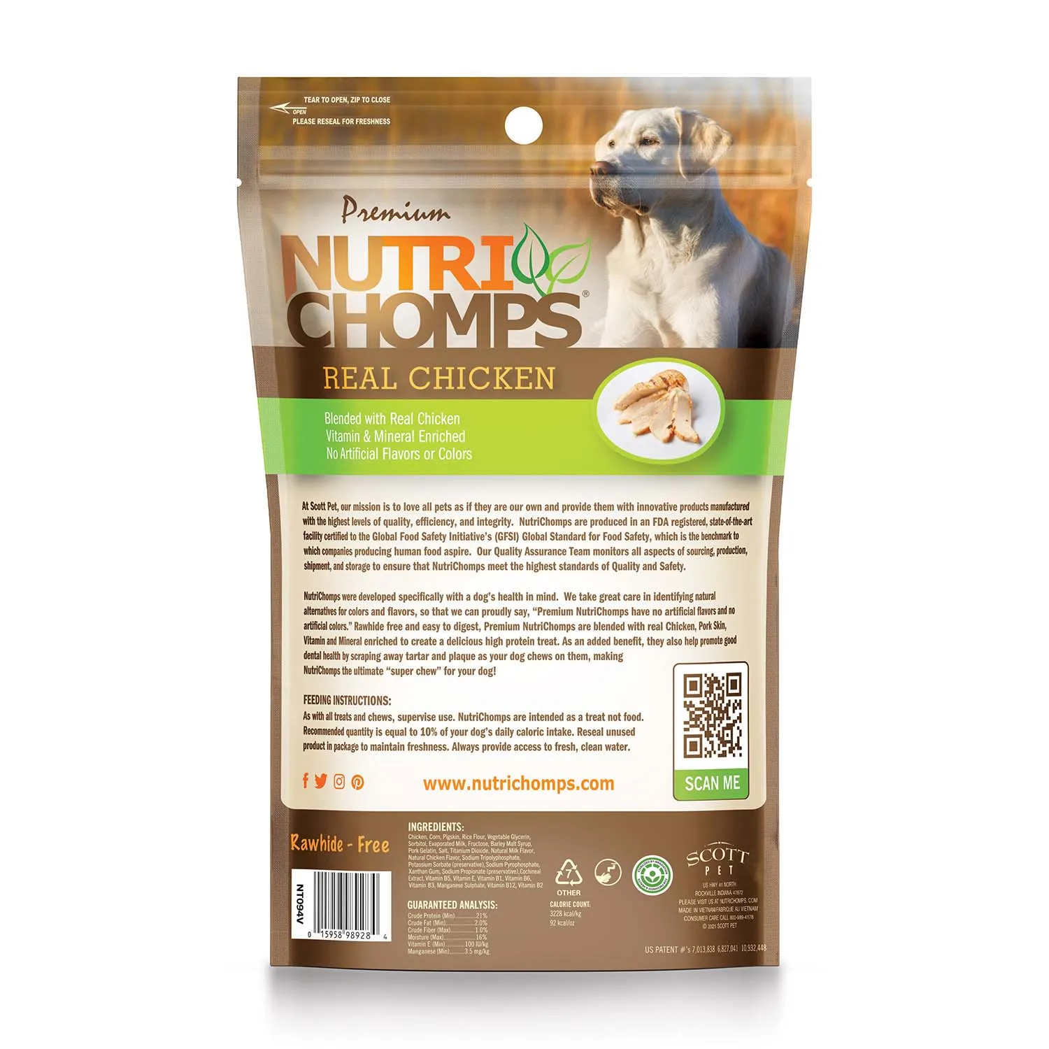 NutriChomps Chicken & Duck Kabob 6ct