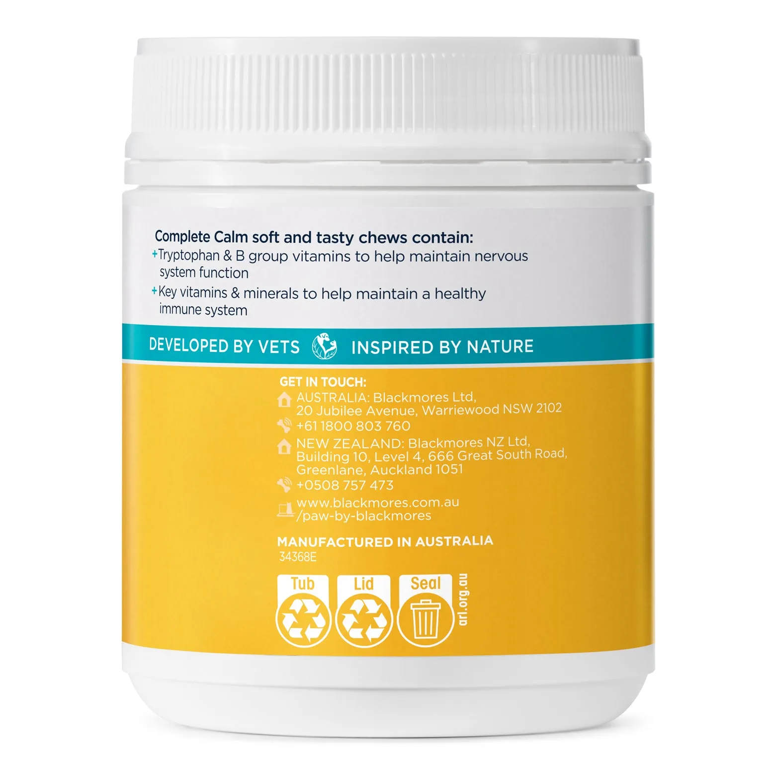PAW Complete Calm Chews for Dogs 300g