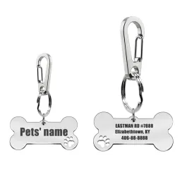 Personalized Cats Dogs ID Tags with Quick Clips Easy Attachment and Removal,Laser Engraving Custom Dog Name tags for Small Dogs Large dogs Cats