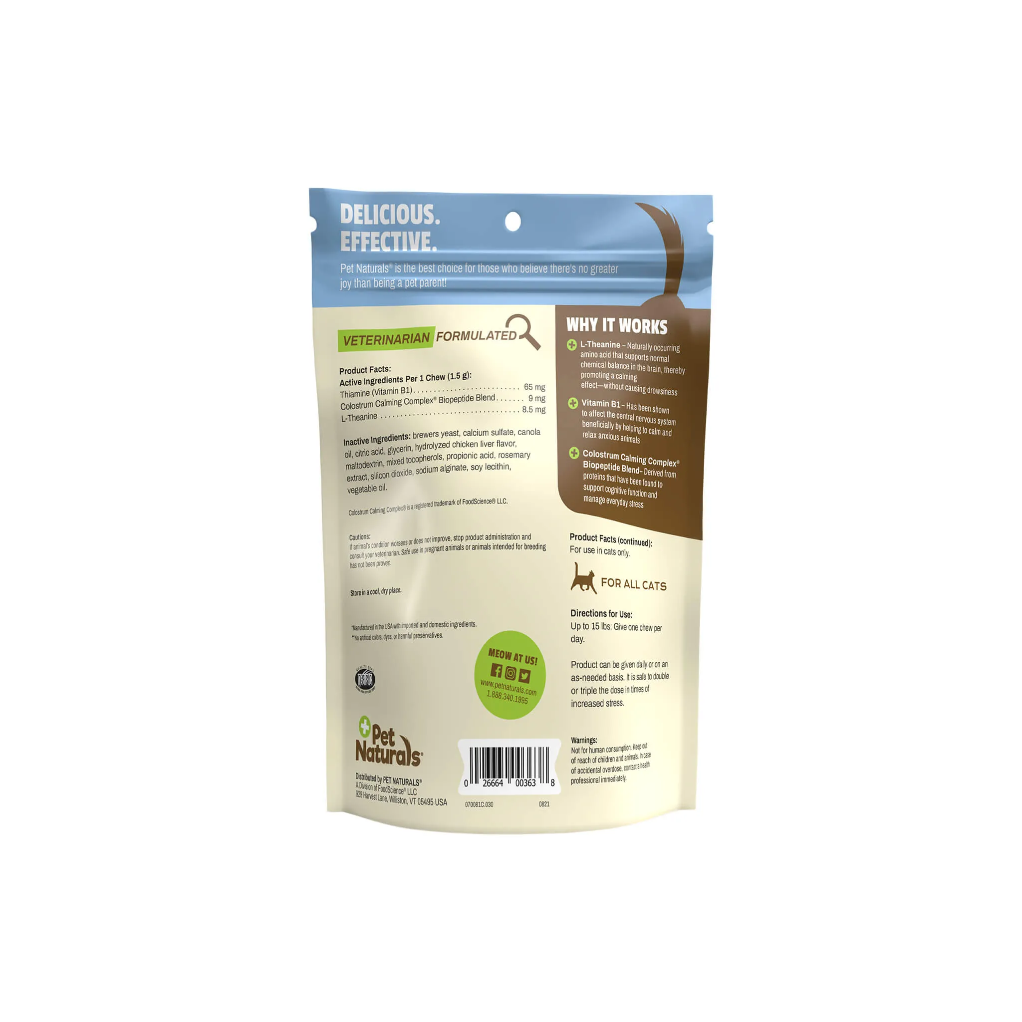 Pet Naturals Calming Soft Chews for Cats