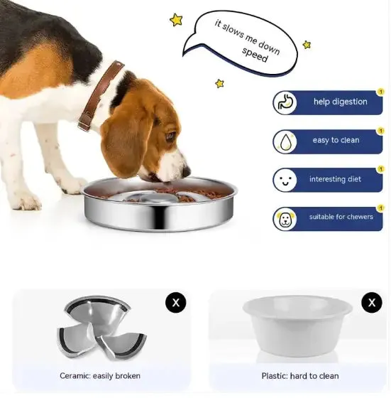 Pet Slow Feeder Bowl