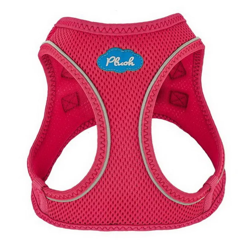 plush adjustable harness - peacock pink