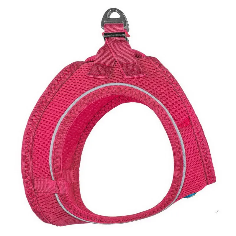 plush adjustable harness - peacock pink